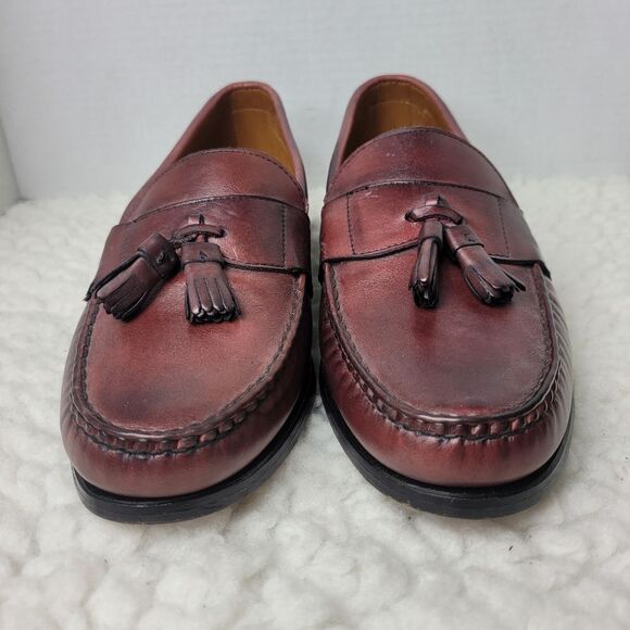 Allen Edmond Schreier Dress Penny  Loafers Men 10 D Brown Leather Tassel 50193 main image 11